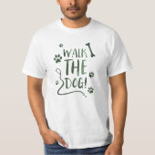 T-shirt marcher le chien (Devant)