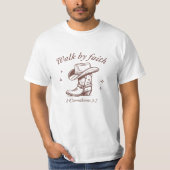 T-shirt marcher par la foi (Devant)