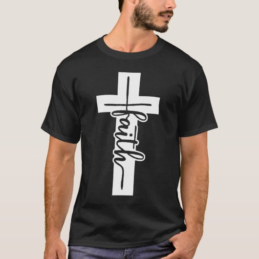 T-shirt Marcher par la foi Tee Blk (Devant)
