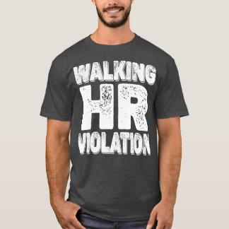 T-shirt Marcher sa violation offensive