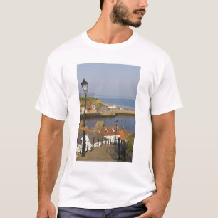 T-shirt Marches menant au port, Whitby, Nord