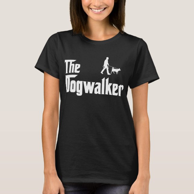 T-shirt Marcheur de chien (Devant)