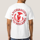 T-SHIRT MARCHEURS ROUGES (Dos)