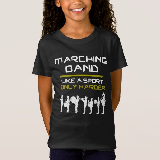T-Shirt Marching Band Comme Un Sport Seulement Musiciens P (Devant)