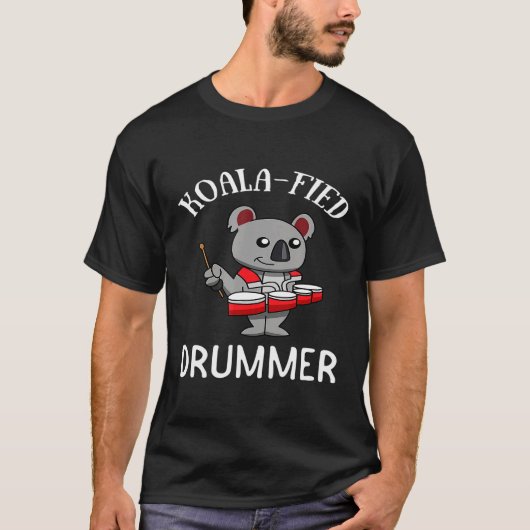 T-shirt Marching Band Koala Tenor Drum Quad Quintet Drumet (Devant)