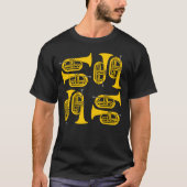 T-shirt Marching Baritone Crosshatch (Devant)