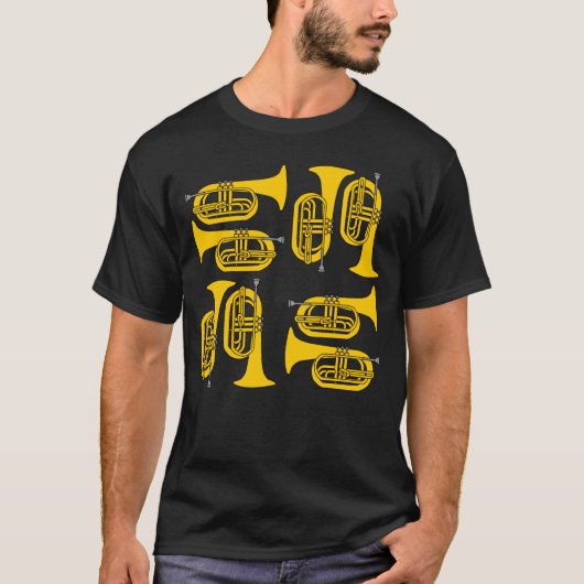 T-shirt Marching Baritone Crosshatch (Devant)