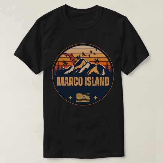 T-shirt Marco Island, Floride (Design devant)