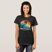 T-shirt Marconi Beach Massachusetts Beach Palm Tree Souven (Devant entier)
