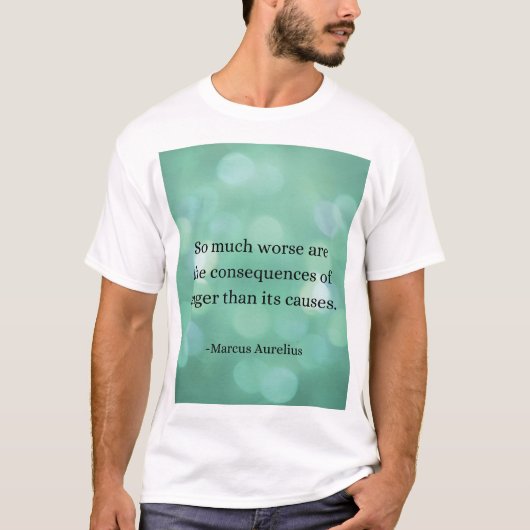 T-shirt Marcus Aurelius : Conquérir la colère, Trouver la  (Devant)
