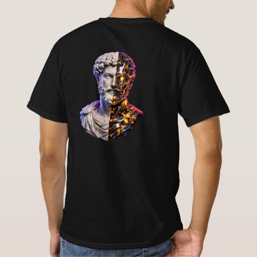 T-shirt Marcus Aurelius Cyberpunk Tee (Dos)