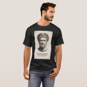 T-shirt Marcus Aurelius Meditations Quote Illustration Art (Devant entier)