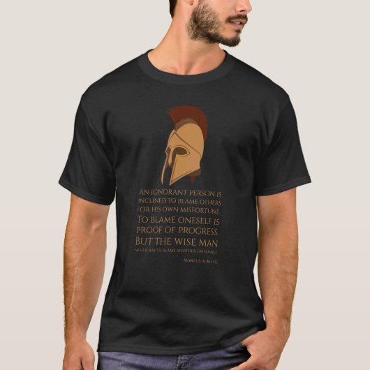 T-shirt Marcus Aurelius Philosophie stoïque Ancien Romain (Devant)