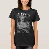 T-shirt Marcus Aurelius u201CFind Strengu201D Stoicism Q (Devant)