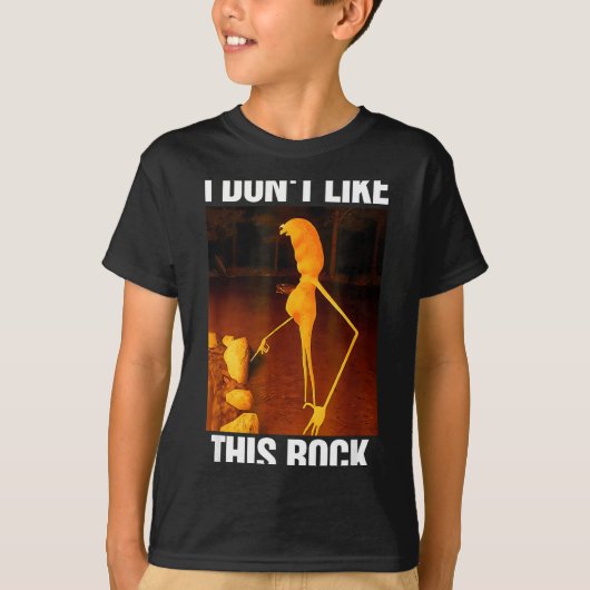 T-shirt Marcus Le Ver Meme Robert Je n'aime pas cette roch (Devant)