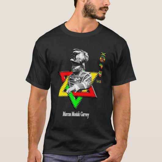 T-shirt Marcus Mosiah Garvey - Le Héros National Jamaïcain (Devant)