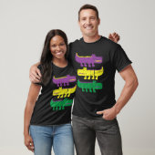 T-shirt Mardi Grad Alligators 3 Alligators Funny Mardi Gra (Unisexe)