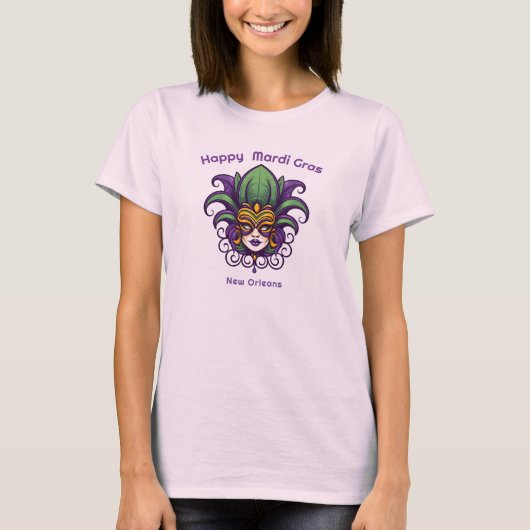 T-shirt 💚 💜 💛 Mardi Gras (Devant)