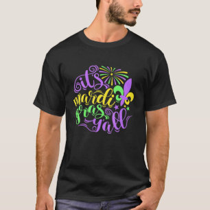 T-shirt Mardi Gras 2022 Y'all Galveston Drôle Beads