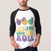 T-shirt Mardi Gras 3/4 Manches Raglan (Devant)