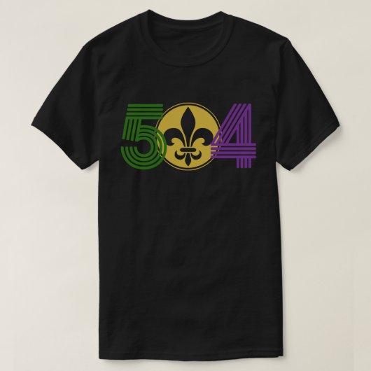 T-shirt Mardi Gras 504 (Design devant)