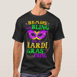 T-shirt Mardi Gras Beads And Bling C'est une Mardi Gras Th