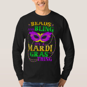 T-shirt Mardi Gras Beads And Bling C'est une Mardi Gras Th