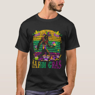 T-shirt Mardi Gras Bigfoot Drôle Enfants Hommes Sasquatch