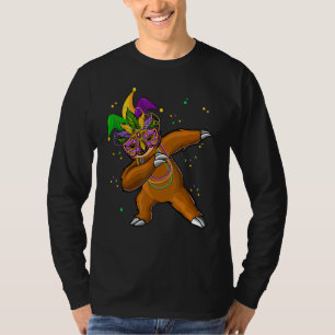 T-shirt Mardi Gras Carnaval Dabbing Mardi Mask Et B