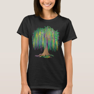 T-shirt Mardi Gras Carnaval Mexicain Graphic Bead Tree Bou