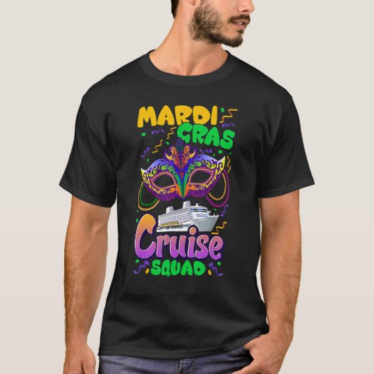T-shirt Mardi Gras Carnival Cruise Vacation Travel Group M (Devant)
