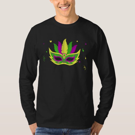 T-shirt Mardi Gras Carnival Mask Party T (Devant)