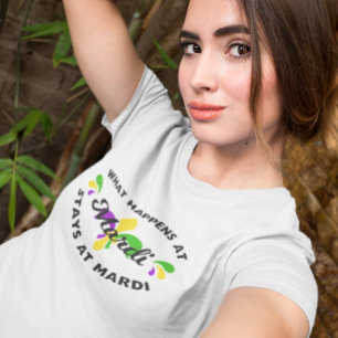 T-shirt Mardi Gras Ce qui se passe à Mardi Funny