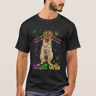 T-shirt Mardi Gras Chat Cute Tonkinese Chat Masque Carnava