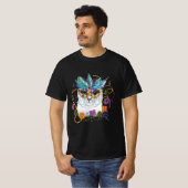 T-shirt Mardi Gras Chat, Funny Mardi Gras (Devant entier)