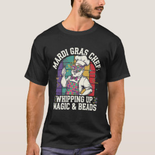 T-shirt Mardi Gras Chef : Whiup Magic & Beads