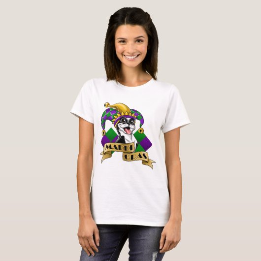 T-shirt Mardi Gras Chien (Devant entier)
