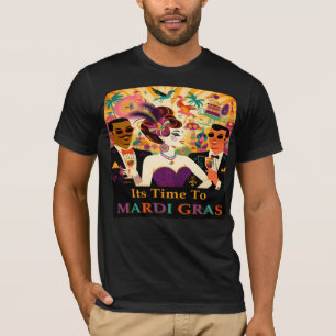 T-shirt Mardi Gras Cocktail Party du milieu du siècle