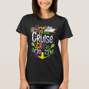 T-shirt Mardi Gras Cruise Crew 2023 Cruising Festival Par
