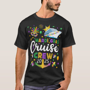 T-shirt Mardi Gras Cruise Crew 2025 Hommes Correspondants