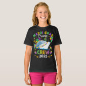 T-shirt Mardi Gras Cruise Crew 2025 Matching Girl (Devant entier)