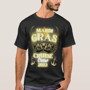 T-shirt Mardi Gras Cruise Crew Mardi Gras Pour Hommes et F
