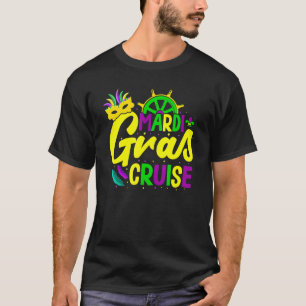 T-shirt Mardi Gras Cruise Cruise Mask Cruise Navire Carniv