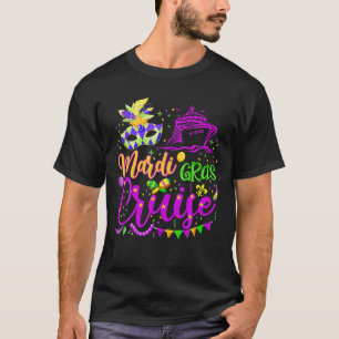 T-shirt Mardi Gras Cruise Cruise Mask Cruise Navire Vacati