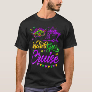 T-shirt Mardi Gras Cruise Mask Cruise Ship Party Costume N