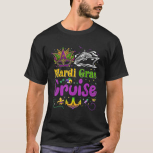 T-shirt Mardi Gras Cruise Matching Famille Cruise Mask Cr