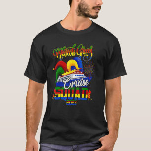 T-shirt Mardi Gras Cruise Squad 2023 Famille du groupe cor