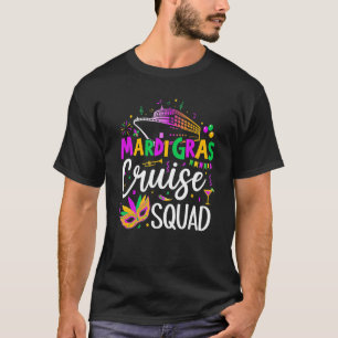 T-shirt Mardi Gras Cruise Squad 2023 Famille du groupe cor