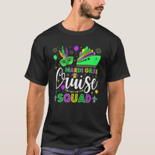 T-shirt Mardi Gras Cruise Squad 2023 Famille du groupe cor