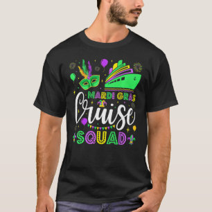 T-shirt Mardi Gras Cruise Squad 2023 Famille du groupe cor